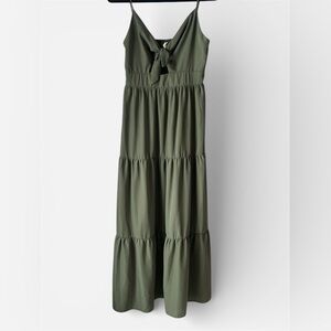 Kingston Grey Olive Green Maxi Dress
